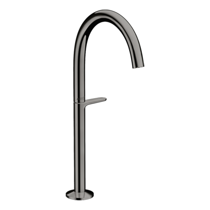 Axor One Смеситель для раковины Sel 260, на 1 отв, высокий, с донным клапаном Push-Open, цвет: полированный черный хром