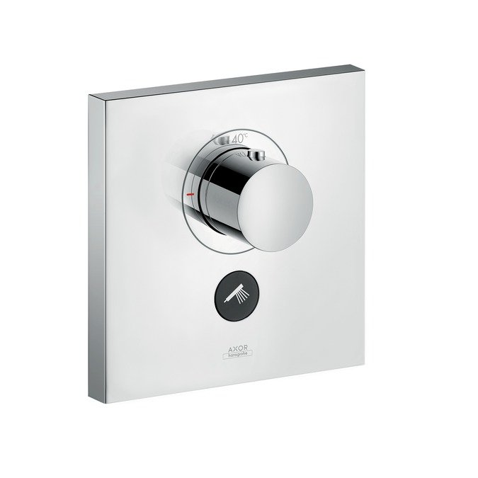 Axor ShowerSelect Термостат Highflow с дополнительным клапаном для ручного душа, квадратный, внешняя часть, цвет: хром