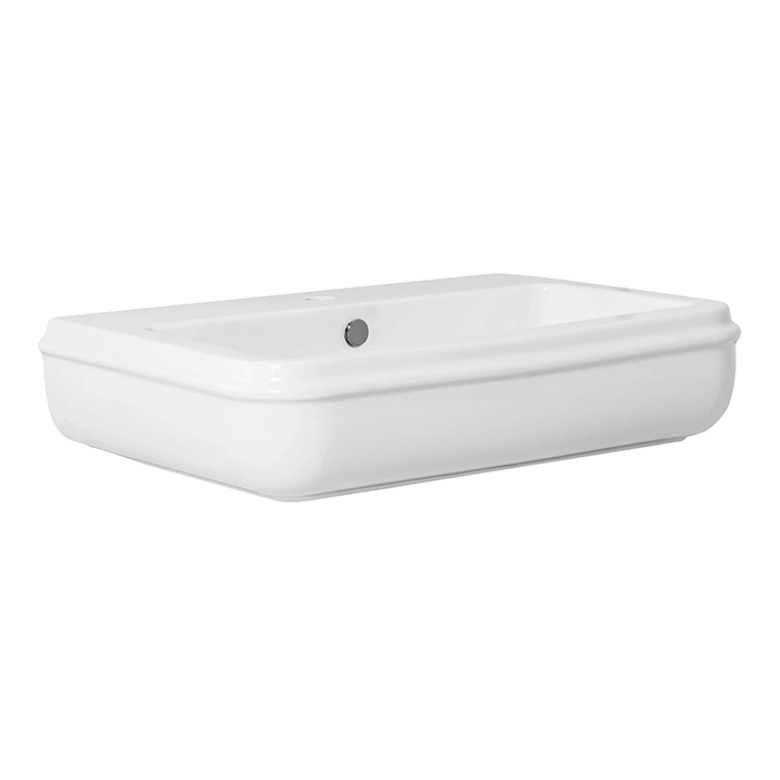 Azzurra Charme Раковина подвесная/накладная, 3 отв, цвет: Bianco lucido