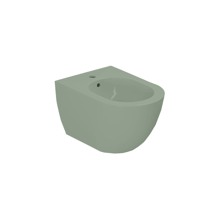 Azzurra Comoda Биде подвесное с 1 отв. под смеситель, с крепежом, цвет: Verde natura