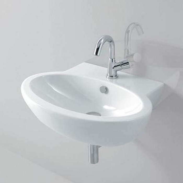 Azzurra Comoda Раковина подвесная, с 1 отв. под смеситель, цвет: Bianco lucido