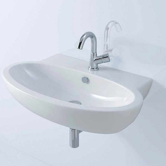 Azzurra Comoda Раковина подвесная, с 1 отв. под смеситель, цвет: Bianco lucido