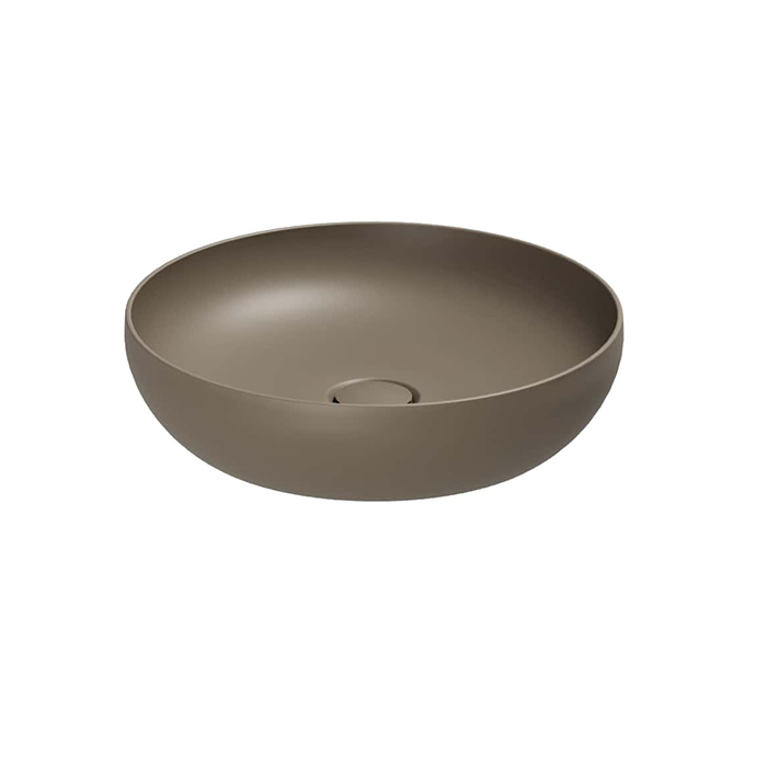 Azzurra Elegance Circle Раковина круглая накладная, ∅, без отв, без перелива, цвет: Tortora