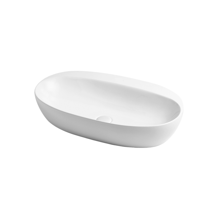 Azzurra Elegance Circle Раковина накладная, без отв, без перелива, цвет: Bianco lucido
