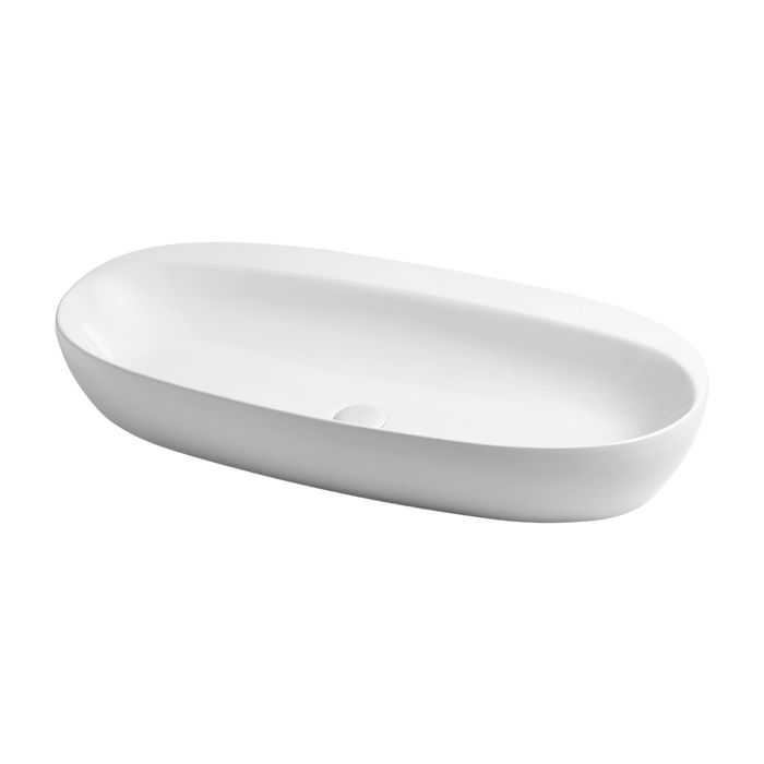 Azzurra Elegance Circle Раковина накладная, без отв, без перелива, цвет: Bianco lucido