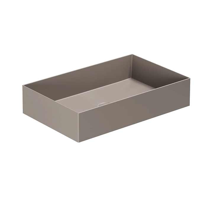 Azzurra Elegance Squared Раковина накладная, без отв, без перелива, цвет: Tortora