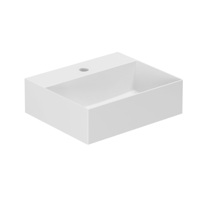 Azzurra Elegance Squared Раковина подвесная/накладная, 1 отв, цвет: Bianco lucido
