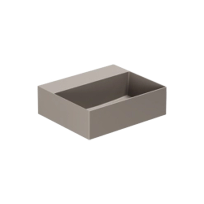 Azzurra Elegance Squared Раковина подвесная/накладная, без отв, цвет: Tortora