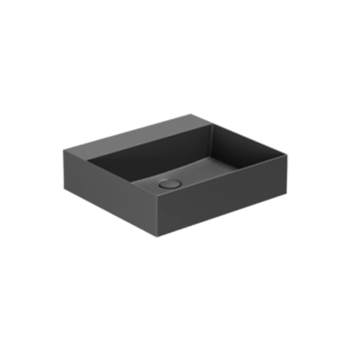 Azzurra Elegance Squared Раковина подвесная/накладная, без отв, цвет: Carbone