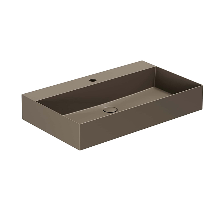 Azzurra Elegance Squared Раковина подвесная/накладная, 1 отв, цвет: Cacao