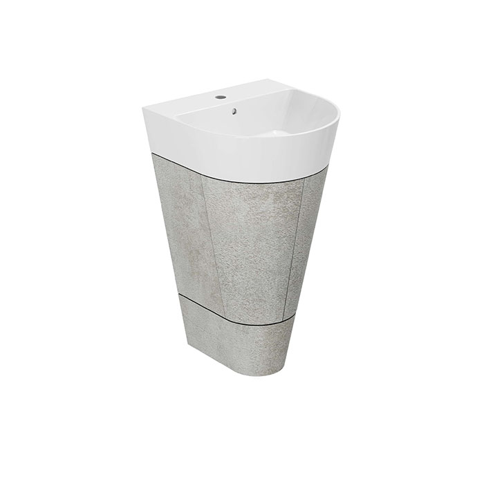 Azzurra Forma Тумба напольная, с 2 дверцами, с раковиной, цвет: Cement