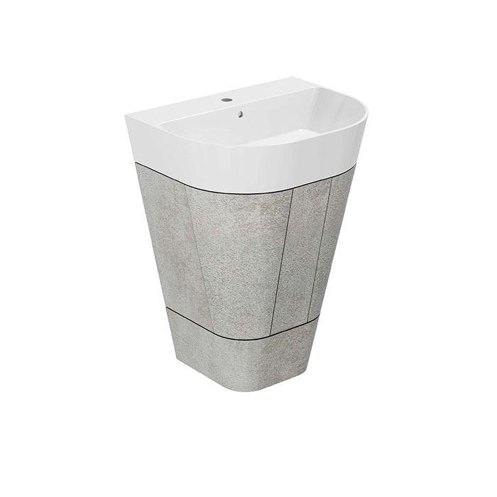 Azzurra Forma Тумба напольная, с 2 дверцами, с раковиной, цвет: Cement