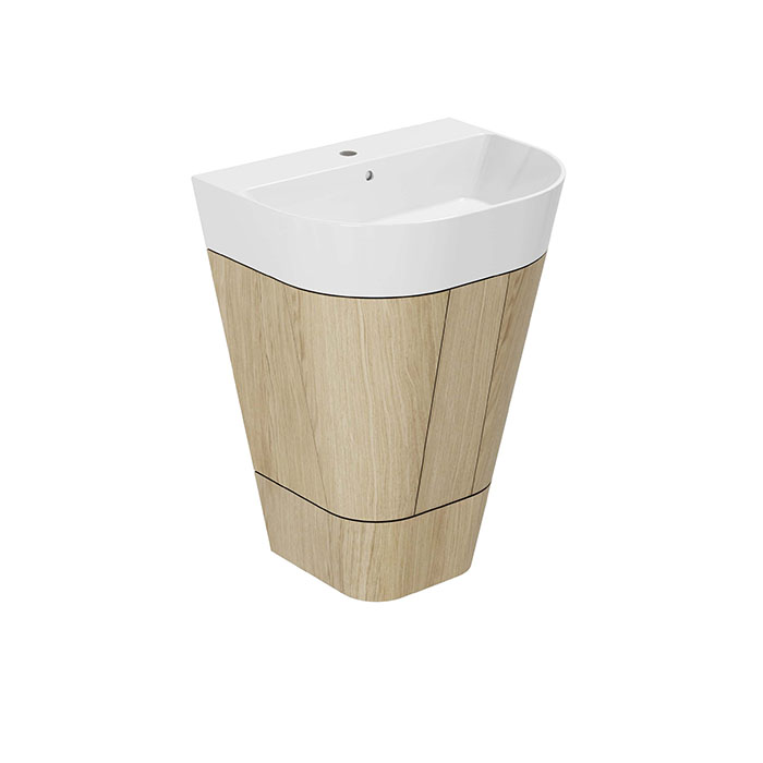 Azzurra Forma Тумба напольная, с 2 дверцами, с раковиной, цвет: Olmo naturale