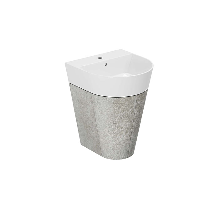 Azzurra Forma Тумба подвесная, с 2 дверцами, с раковиной, цвет: Cement