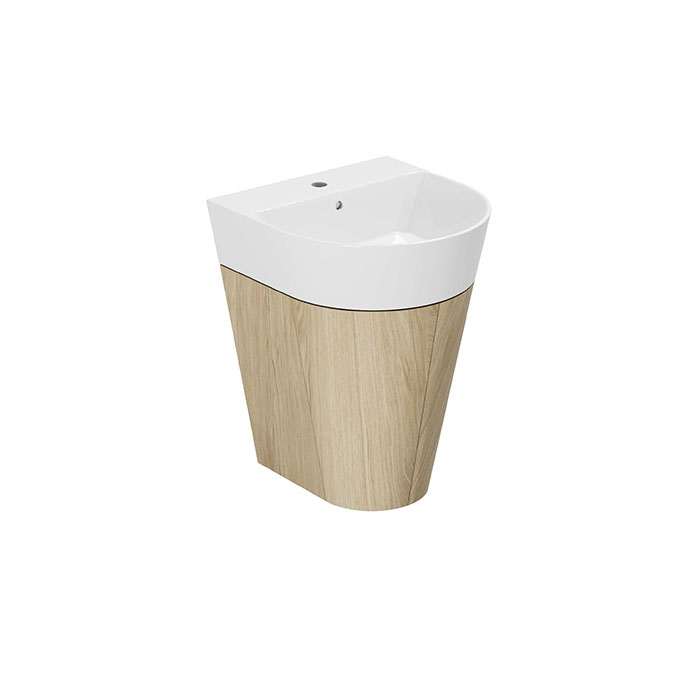 Azzurra Forma Тумба подвесная, с 2 дверцами, с раковиной, цвет: Olmo naturale
