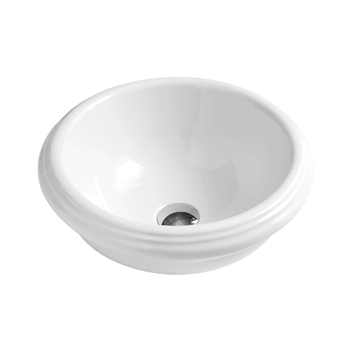 Azzurra Jubilaeum Раковина накладная круглая, без отв, цвет: Bianco lucido