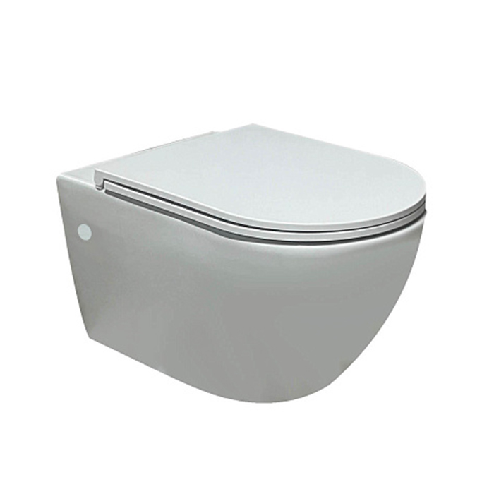 Azzurra Lilac Унитаз подвесной, безободковый, смыв Tornado, цвет: белый глянцевый
