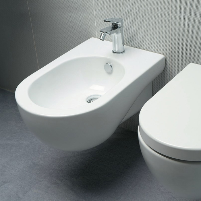 Azzurra Nuvola Биде подвесное c 1 отв, с креплением KIT2000CF, цвет: Bianco lucido