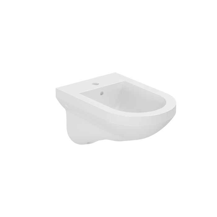 Azzurra Thin Биде подвесное с 1 отв. под смеситель, с креплением, цвет: Bianco lucido
