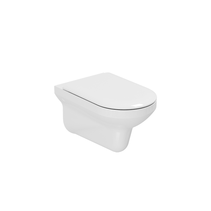 Azzurra Thin Унитаз подвесной с сиденьем микролифт, цвет: Bianco lucido