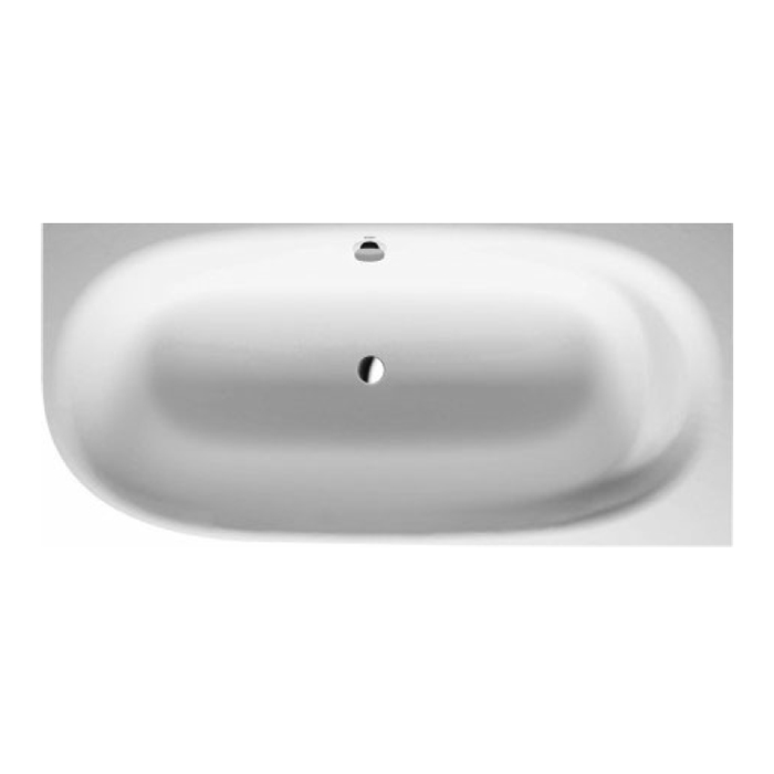 Duravit Cape Cod Ванна угол справа с бесшовной панелью и ножками, с одним наклоном для спины, цвет: белый