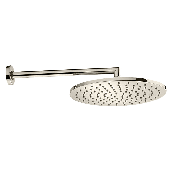 Bossini Cosmo Верхний душ, с кронштейном, настенный, цвет: Brushed nickel