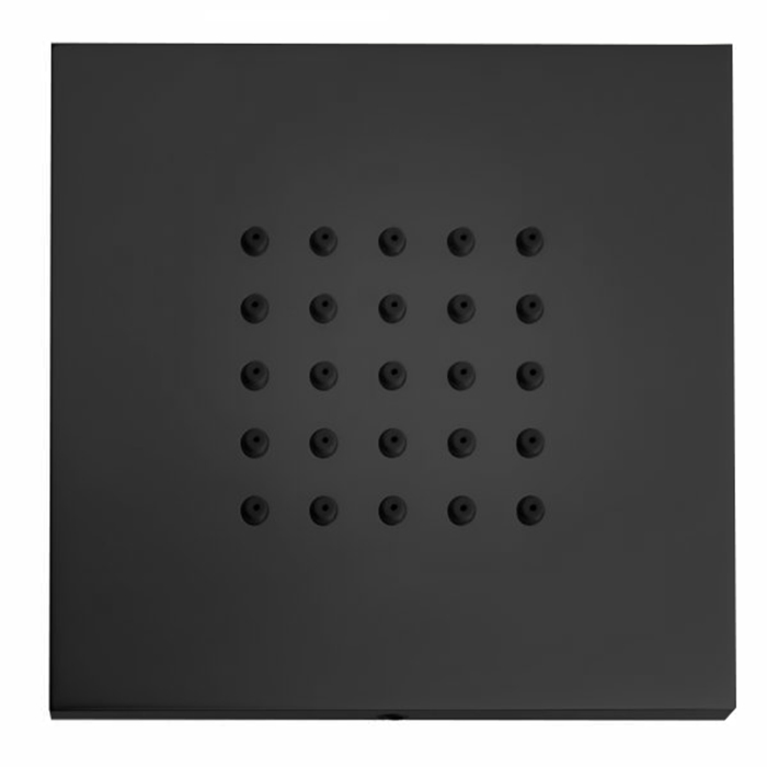 Bossini Cubic Flat Настенная форсунка, цвет: черный матовый