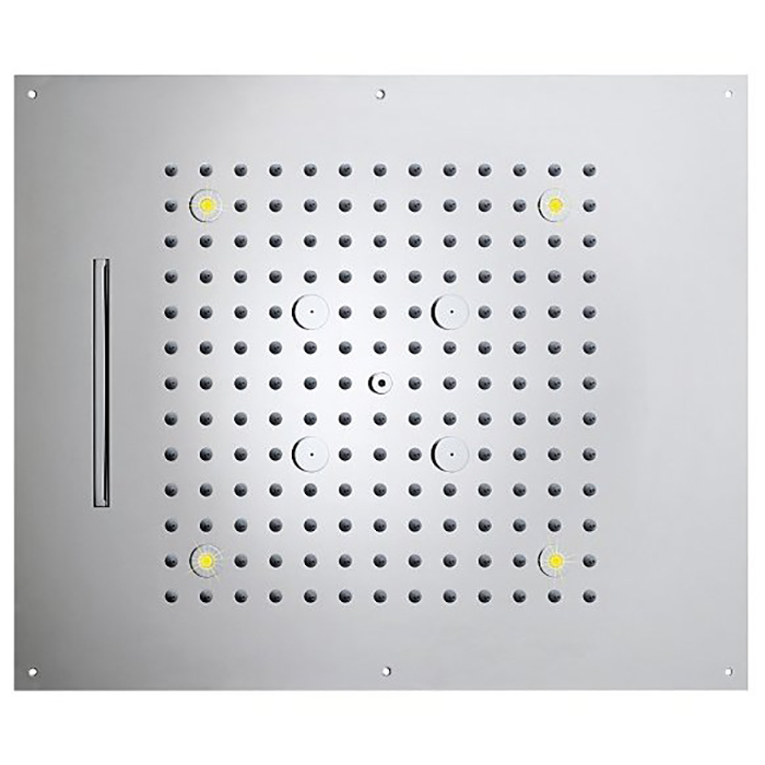 BOSSINI DREAM/3 Верхний душ, 3 режима (дождь, каскад, туман), с 4 LED RGB, блок питания/управления, Cromoterapia, цвет: хром