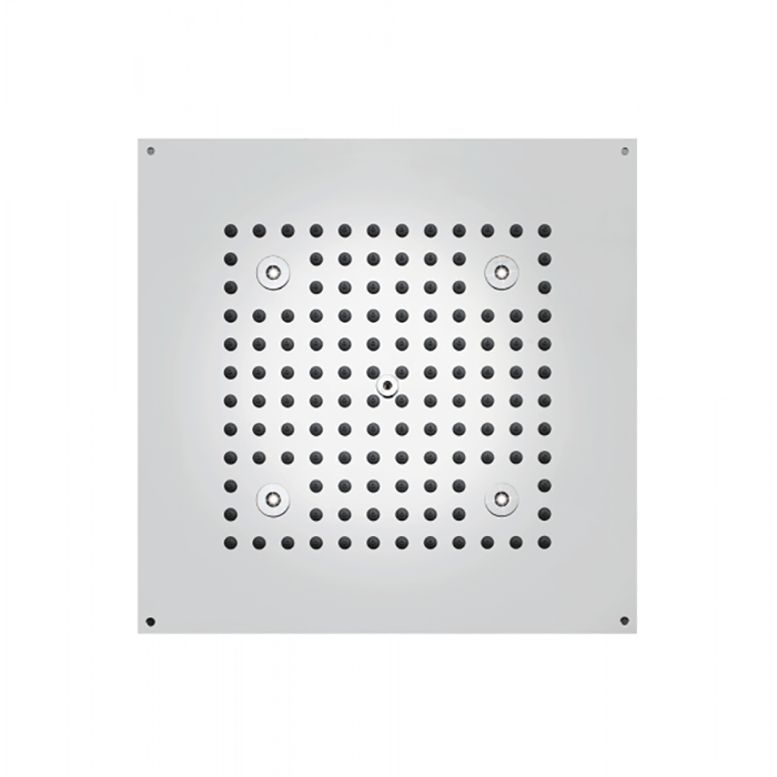 BOSSINI DREAM-CUBE Верхний душ с 4 LED RGB, блок питания/управления, Cromoterapia, гибкая подводка, цвет: хром
