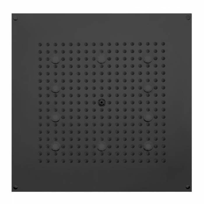 BOSSINI DREAM-CUBE Верхний душ, с 10 LED (белый), блок питания/управления, цвет: черный матовый