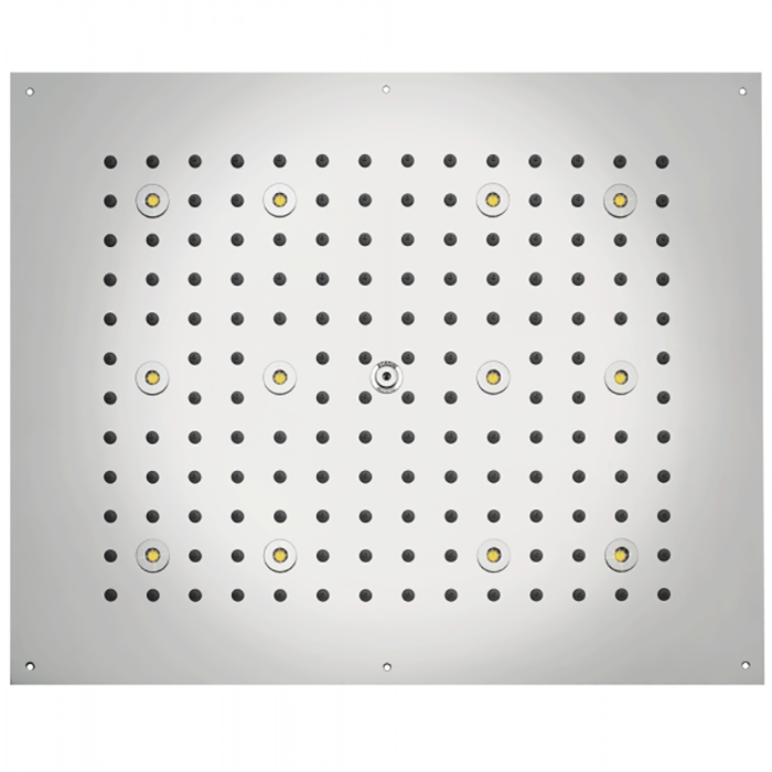 BOSSINI DREAM-RECTANGULAR Верхний душ, с 12 LED RGB, блок питания/управления, Cromoterapia, цвет: хром