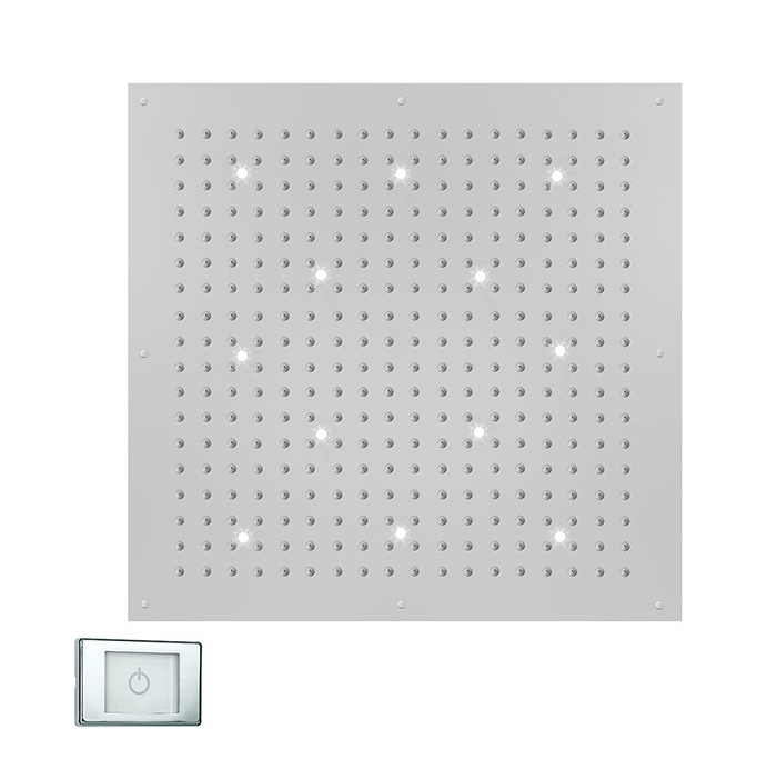 BOSSINI DREAM-XL CUBE Верхний душ, с 12 LED (белый), блок питания/управления, цвет: хром
