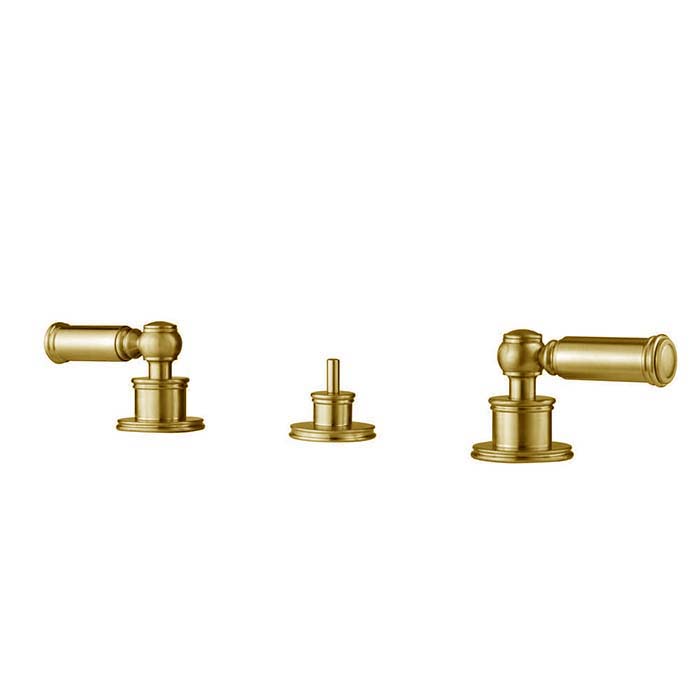 Bossini Liberty Смеситель для биде на 3 отверстия с заглушкой 1”1/4, цвет: золото