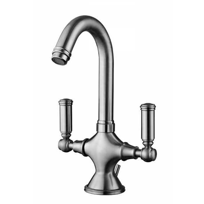 Bossini Liberty Смеситель для раковины на 1 отв, с поворотным изливом и заглушкой 1”1/4, цвет: хром