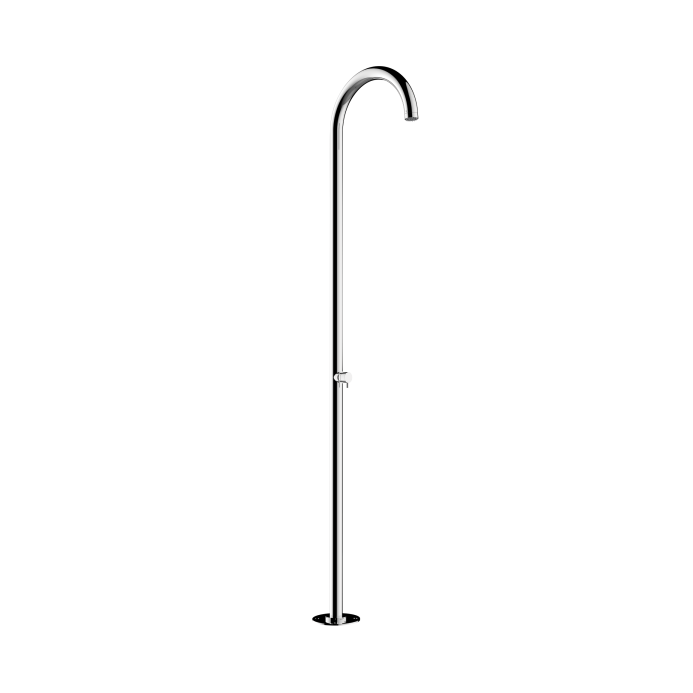 Bossini Mont Blanc Душевая колонна из стали INOX, верхний душ с подкл. в пол с встроенной частью, цвет: хром