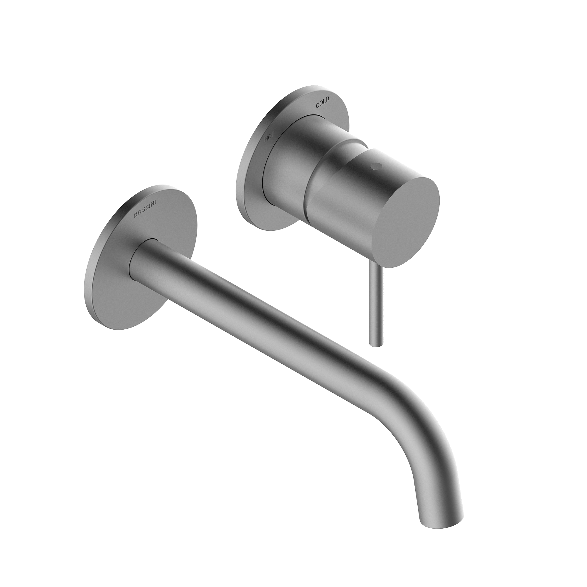 Bossini Teo Line Смеситель встраиваемый для раковины, излив, цвет: Brushed Nickel