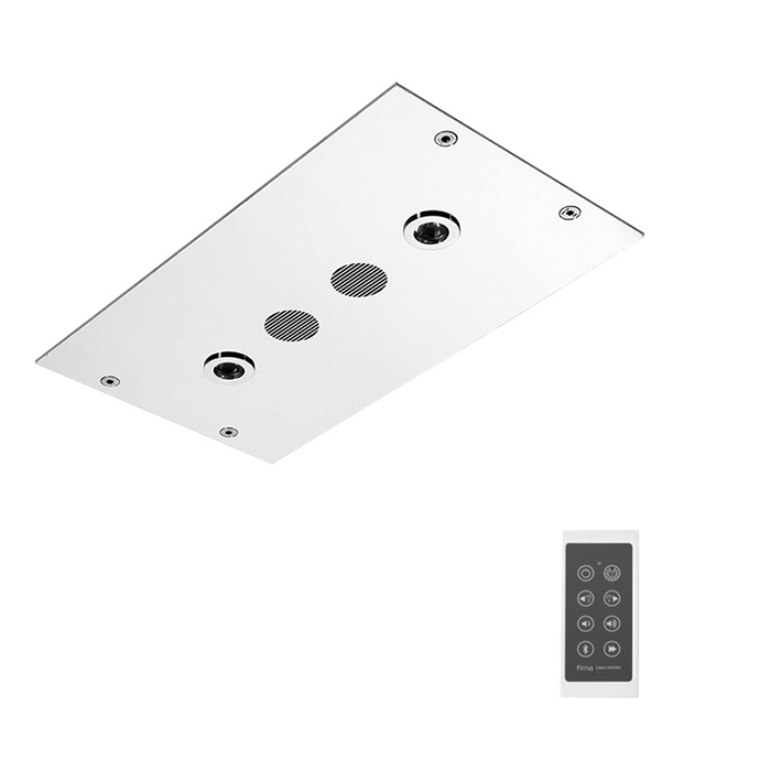 Carlo Frattini Wellness Верхний модуль Modular, встраиваемый в потолок, Bluetooth, LED подсветка-хромотерапия с 8 цветами, цвет: хром
