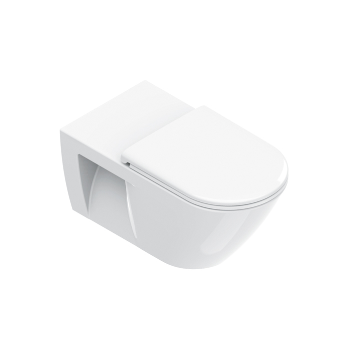 Catalano Comfort Унитаз подвесной, смыв Tornado, покрытие Cataglaze+, цвет: белый глянцевый