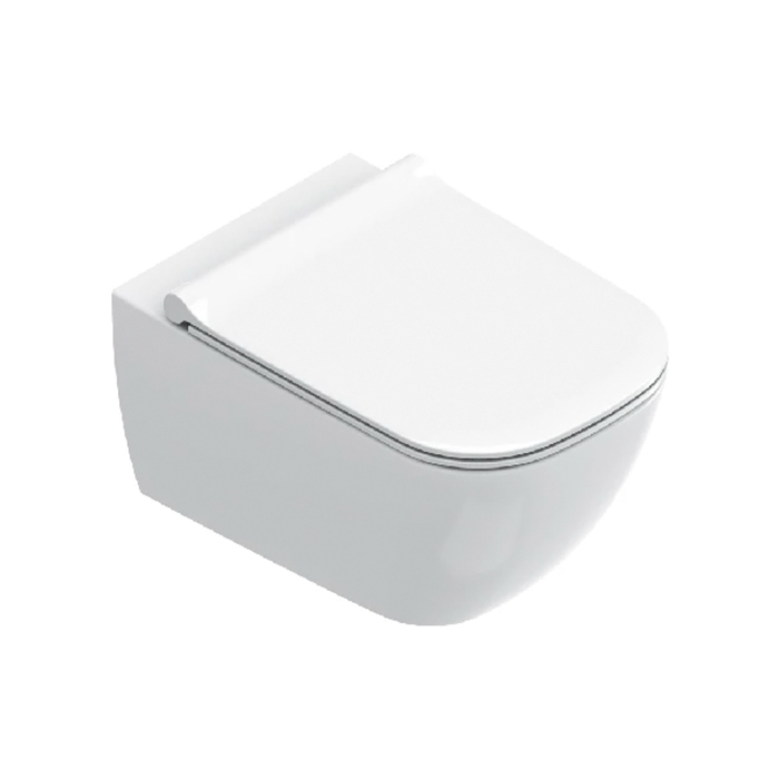 Catalano Elice Унитаз подвесной, безободковый, смыв Tornado, покрытие Cataglaze+, цвет: белый глянцевый