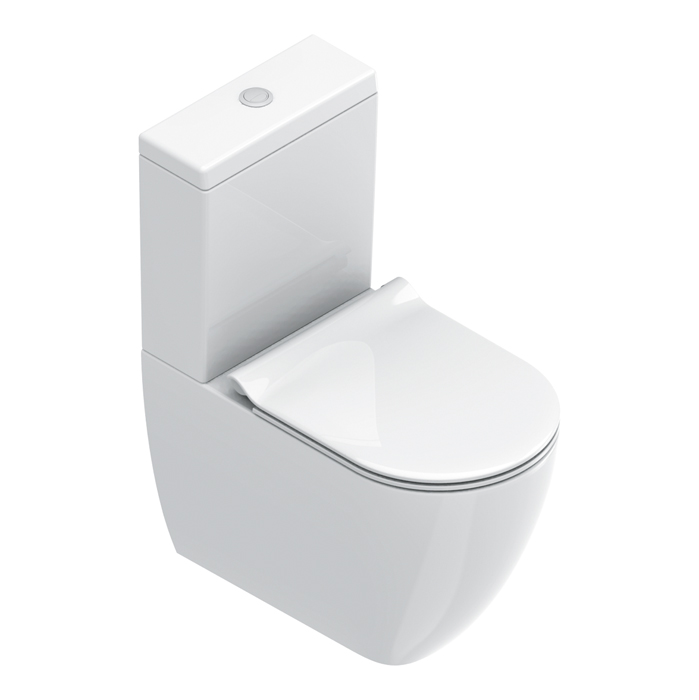 Catalano Sfera Унитаз моноблок, безободковый, покрытие Cataglaze, цвет: белый глянцевый