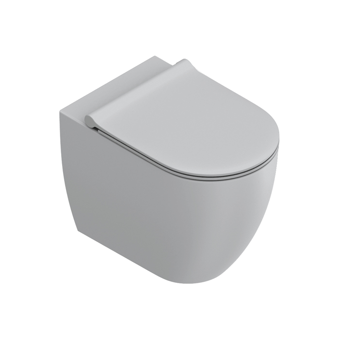 Catalano Sfera Унитаз напольный, безободковый, смыв Tornado, покрытие Twinglaze+, цвет: Cemento Satinato