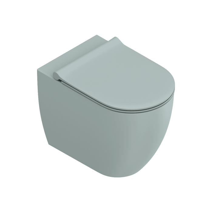 Catalano Sfera Унитаз напольный, безободковый, смыв Tornado, покрытие Twinglaze+, цвет: Aqua Satinato
