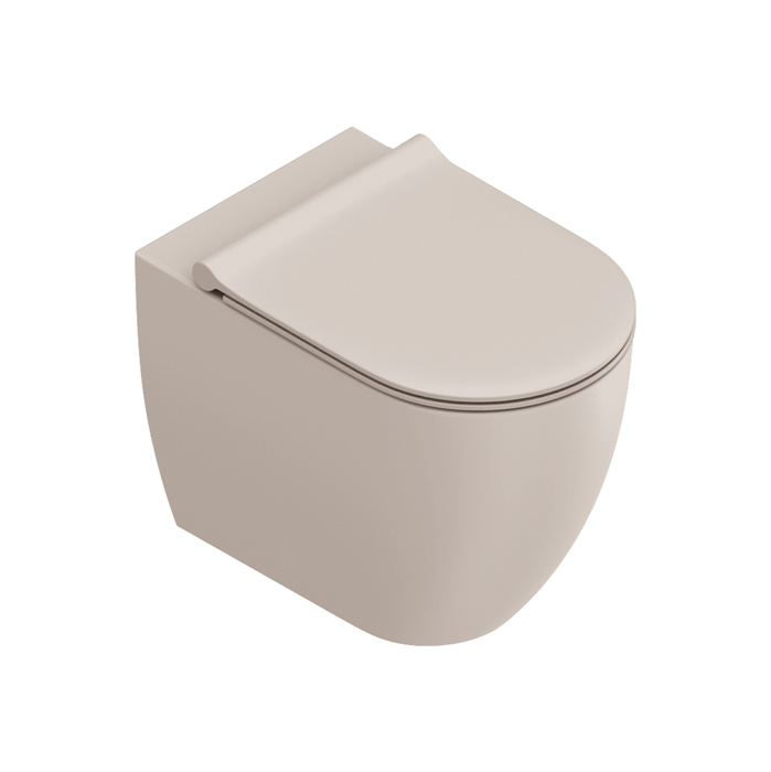 Catalano Sfera Унитаз напольный, безободковый, смыв Tornado, покрытие Twinglaze+, цвет: Seta Satinato