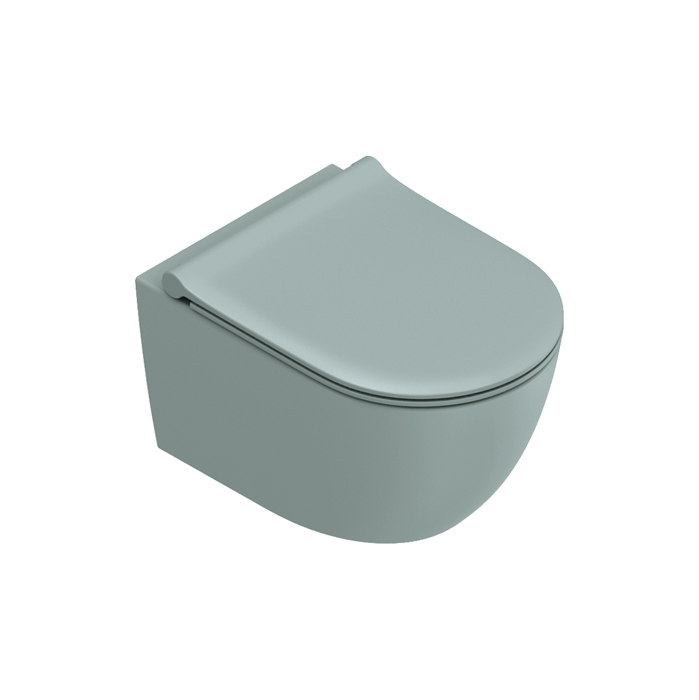 Catalano Sfera Унитаз подвесной, безободковый, смыв Tornado, покрытие Twinglaze+, цвет: Aqua Satinato