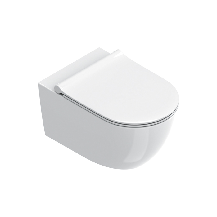 Catalano Sfera Унитаз подвесной, безободковый, смыв Tornado, покрытие Cataglaze+, цвет: белый глянцевый
