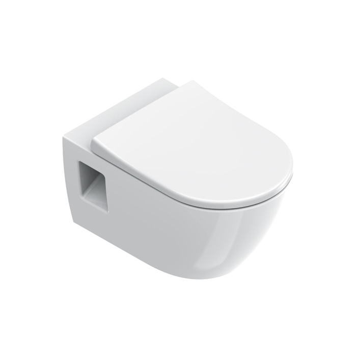 Catalano Sfera Унитаз подвесной, безободковый, смыв Tornado, покрытие Cataglaze+, цвет: белый глянцевый