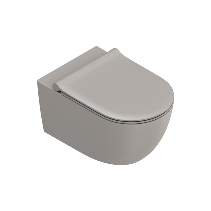 Catalano Sfera Унитаз подвесной, безободковый, смыв Tornado, покрытие Twinglaze+, цвет: Tortora Satinato