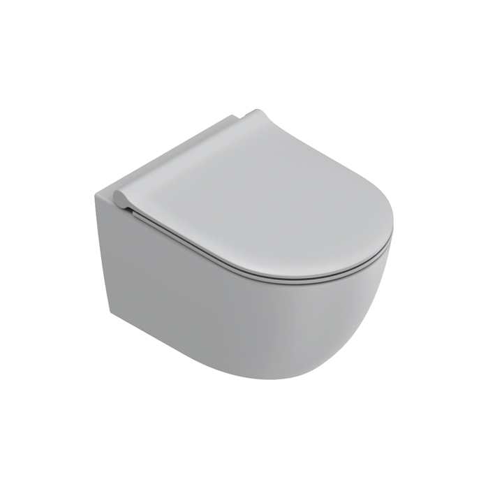 Catalano Sfera Унитаз подвесной, безободковый, смыв Tornado, покрытие Twinglaze+, цвет: Cemento Satinato