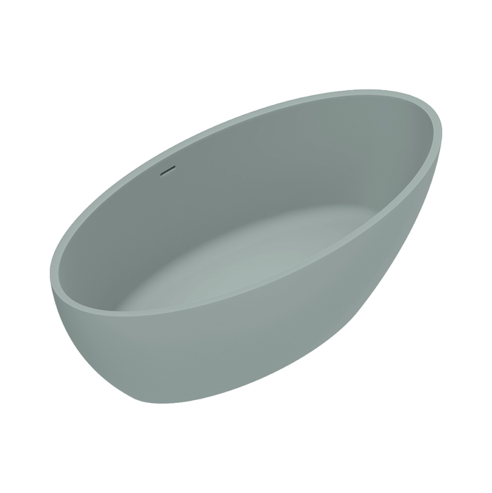 Catalano Solid Ванна отдельностоящая, с переливом, сифон в комплекте, цвет: Aqua Satinato