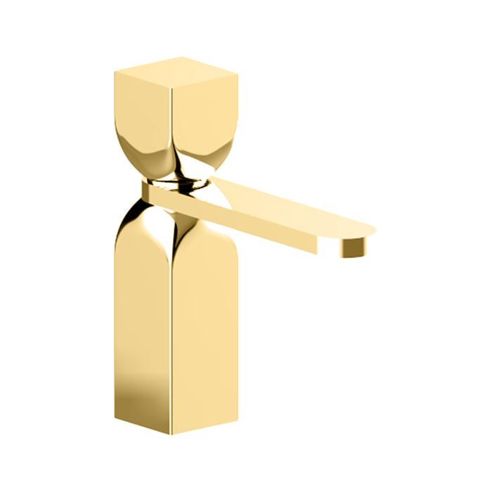 Cisal Hi-Rise Смеситель для раковины, 1 отв, с донным клапаном, цвет: Gold Brushed